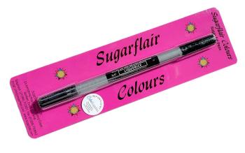 Jedlý fix černý oboustranný - Sugarflair Colours