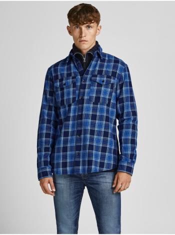 Modrá kostkovaná košile Jack & Jones Bluwoodland