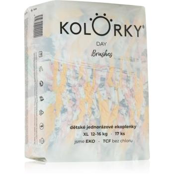 Kolorky Day Brushes jednorázové EKO pleny velikost XL 12-16 Kg 17 ks