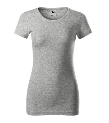 MALFINI Dámské tričko Glance - Tmavě šedý melír | L