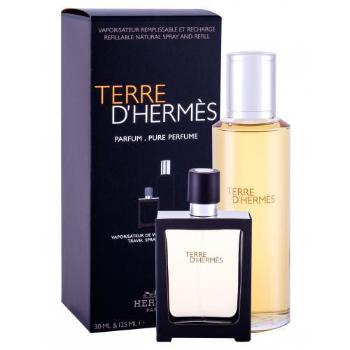 Hermes Terre d´Hermès dárková kazeta parfém náplň 125 ml +  parfém naplnitelný flakón 30 ml pro muže