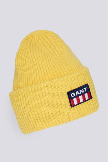 ČEPICE GANT UNISEX. GANT RETRO LOGO BEANIE žlutá None