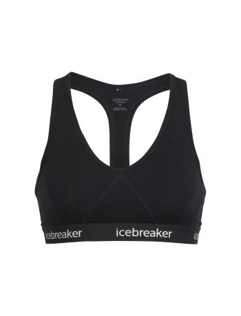 dámská merino podprsenka ICEBREAKER Wmns Sprite Racerback Bra, Black velikost: L