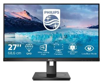 PHILIPS 275S1AE/00 27inch 2560x1440 IPS Flat H/A 130 MM Pivot 3 SIDE FRAMELESS SPEAKERS DPx1 HDMIx1 DVIx1 VESA 100x100 S-LINE, 275S1AE/00