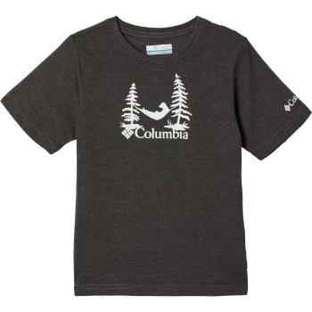 Columbia VALLEY CREED SHORT SLEEVE GRAPHIC SHIRT Dětské tričko, černá, velikost