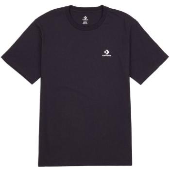 Converse CLASSIC LEFT CHEST SS TEE Unisexové tričko, černá, velikost XL