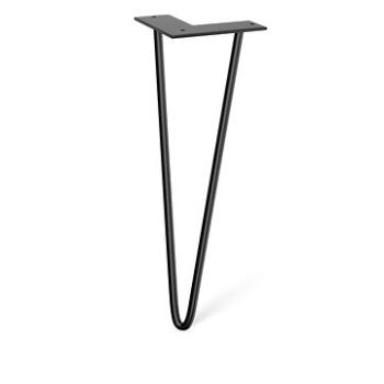 Walteco Nábytková noha Hairpin, výška 406 mm, 2ramenná, černá (50527)