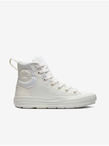 Krémové unisex kotníkové tenisky Converse Chuck Taylor All Star Berkshire Boot Leather