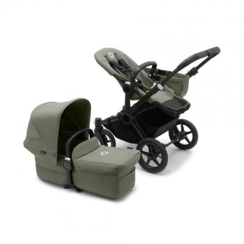 BUGABOO Donkey 5 Kočárek kompletní Mono Black/Forest green-Forest green