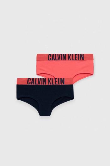 Dětské kalhotky Calvin Klein Underwear 2-pack tmavomodrá barva