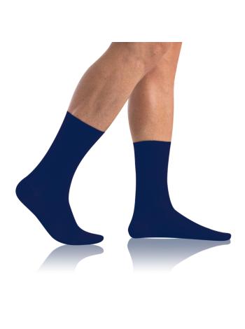 Pánské ponožky BAMBUS COMFORT SOCKS - Bambusové klasické pánské ponožky - modrá