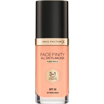 Max Factor Facefinity All Day Flawless dlouhotrvající make-up SPF 20 odstín 64 Rose Gold 30 ml