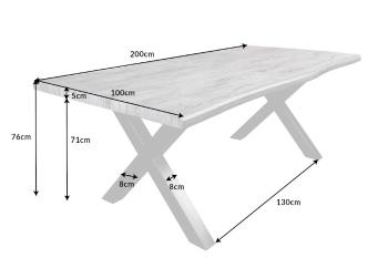 Jídelní stůl HYMEN Dekorhome 200x100x76 cm