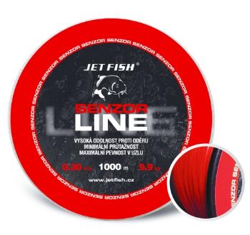 Jet fish senzor line red 1000 m-průměr 0,35 mm / nosnost 11,5 kg
