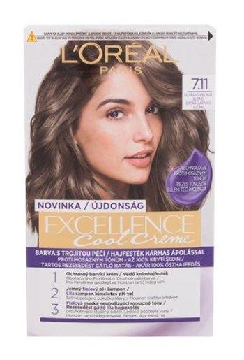 L´Oréal Paris Permanentní barva na vlasy Excellence Cool Creme 7.11 Ultra popelavá blond