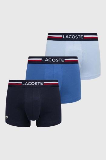 Boxerky Lacoste 3-pack pánské, tmavomodrá barva