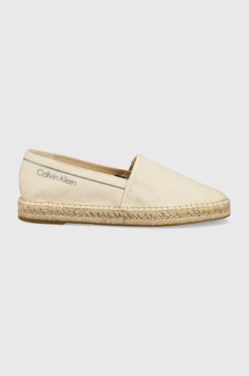 Espadrilky Calvin Klein béžová barva