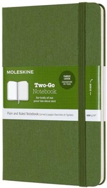 Moleskine - zápisník Two-Go zelený M