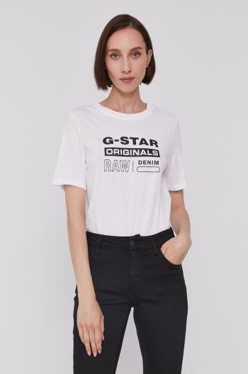Tričko G-Star Raw dámské, bílá barva