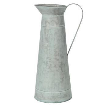 Plechový dekorační džbán v retro stylu – Ø 15*44 cm 6Y3739