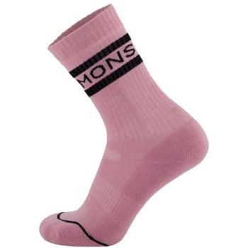 MONS ROYALE SIGNATURE CREW Unisex ponožky z merino vlny, černá, velikost 39-41