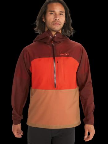 Marmot Men's Bantamweight Anorak whiskey brown/red sun Velikost: L pánská bunda