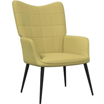 Relaxační židle zelená textil, 327946 (327946)