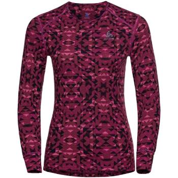 Odlo W BL TOP ACTIVEWARM ECO GRAPHIC Dámské funkční triko, růžová, velikost