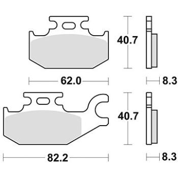 Braking brzdové destičky (sinterová směs CM44) (2ks) M501-263 (M501-263)