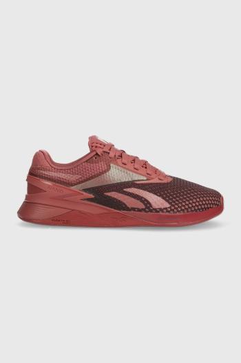 Tréninkové boty Reebok Nano X3 vínová barva