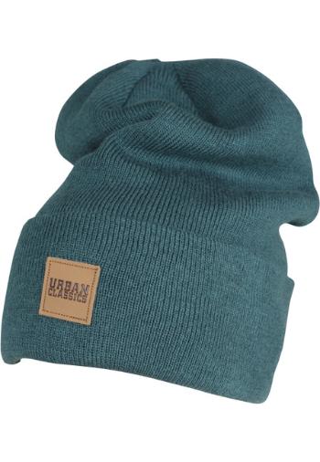 Urban Classics Leatherpatch Long Beanie jasper - UNI