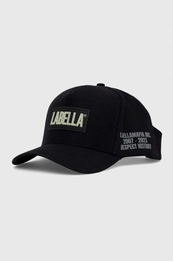 Bavlněná baseballová čepice LaBellaMafia černá barva, s aplikací