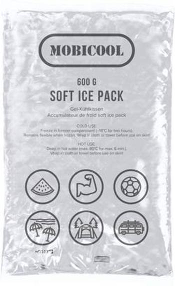 Chladicí polštářek s měkkým ledem MobiCool Soft Ice Pack 600, (š x v x h) 10 x 240 x 175 mm, 1 ks, bílá