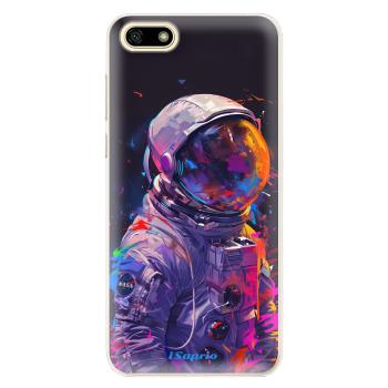 Odolné silikonové pouzdro iSaprio - Neon Astronaut - Huawei Y5 2018