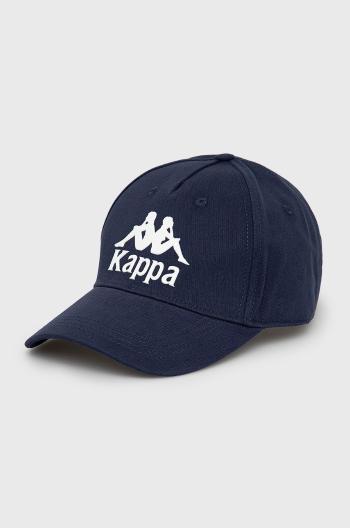 Bavlněná čepice Kappa tmavomodrá barva, s aplikací