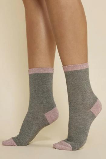 Světle fialovo-šedé ponožky SW001B