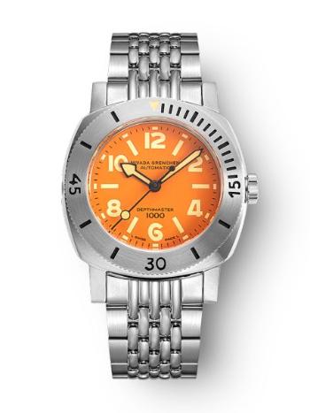 Nivada Grenchen Depthmaster Numerals Orange - Beads of Rice