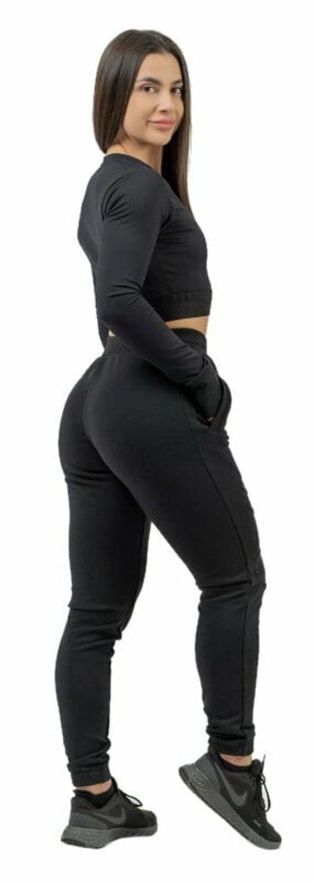 Nebbia High-Waist Joggers INTENSE Signature Black S Fitness kalhoty