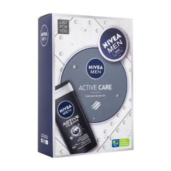 Nivea Men Active Care dárková kazeta sprchový gel Men Active Clean 250 ml + univerzální krém Men Creme 75 ml pro muže