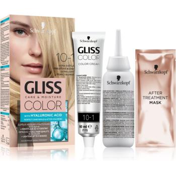 Schwarzkopf Gliss Color permanentní barva na vlasy odstín 10-1 Ultra Light Pearly Blonde