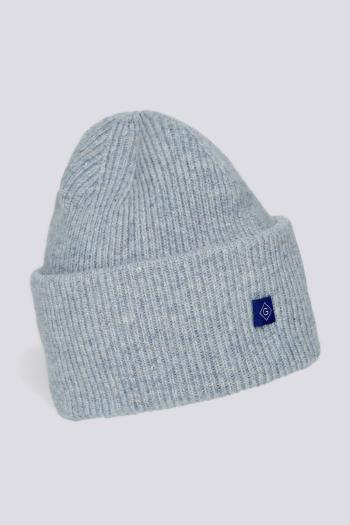 ČEPICE GANT D2. RIB KNIT BEANIE šedá None