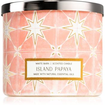 Bath & Body Works Island Papaya vonná svíčka II. 411 g