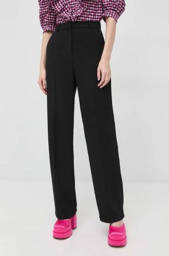 Kalhoty Silvian Heach dámské, černá barva, jednoduché, high waist