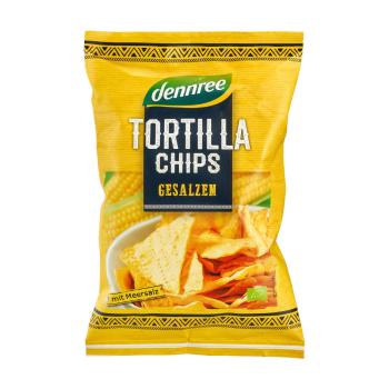 Tortilla chipsy slané 125 g BIO   DENNREE