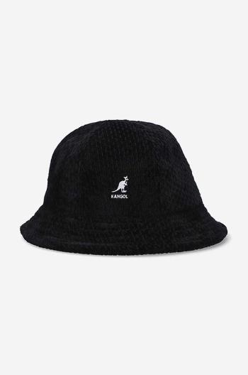 Klobouk Kangol Velour Slub Casual černá barva, K5319.BLACK-BLACK