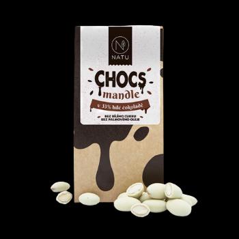 Natu Chocs Mandle v 33% bílé čokoládě 200 g