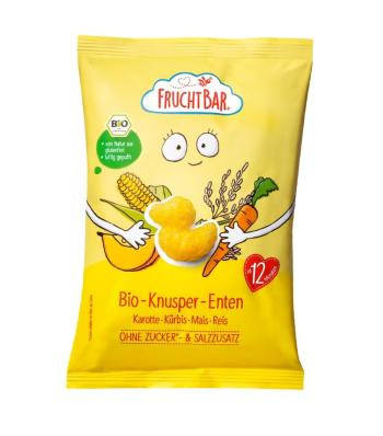 FruchtBar BIO Křupky Kačenky - Kukuřice, mrkev a dýně 30 g