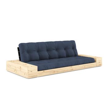 Trojmístná rozkládací pohovka Base s bočními moduly – Navy / Black Night Lacquered