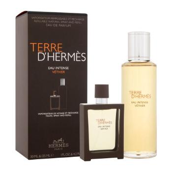 Hermes Terre d´Hermès Eau Intense Vétiver dárková kazeta parfémovaná voda 30 ml + parfémovaná voda náplň 125 ml pro muže