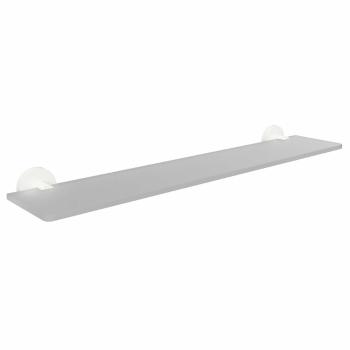 Sapho XR609W X-Round White skleněná polička, 60 cm, mléčné sklo/bílá